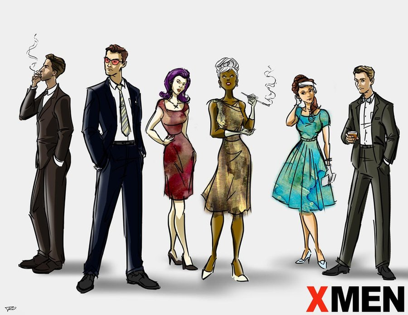 Illustration for article titled The Greatest X-Men Crossover and Mash-Up Art of All Time